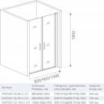 Душевая дверь Good Door FANTASY SD-80-90-100-C-CH Душевая дверь Good Door FANTASY SD-80-90-100-C-CH